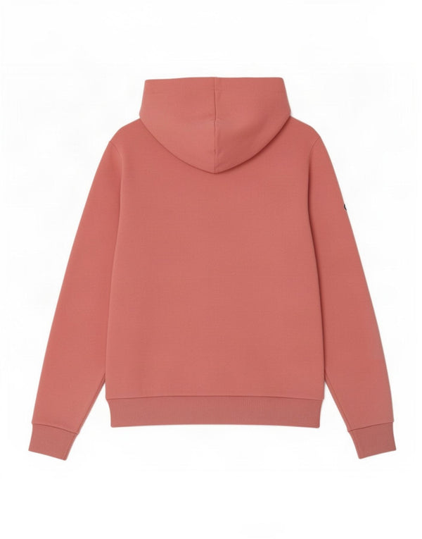 Suéter com capuz gráfico feminino Superdry UK 12 algodão rosa médio