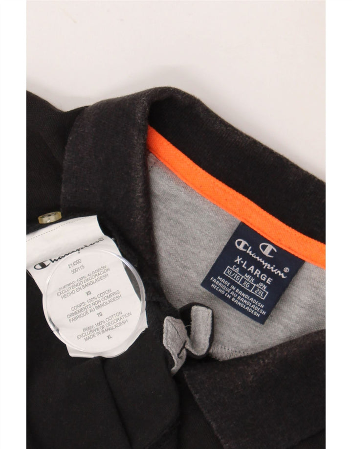 Camisa polo masculina CHAMPION XL algodão preto