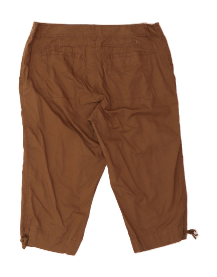 IZOD Womens Capri Trousers W32 L21 Brown Cotton Vintage Izod and Second-Hand Izod from Messina Hembry 