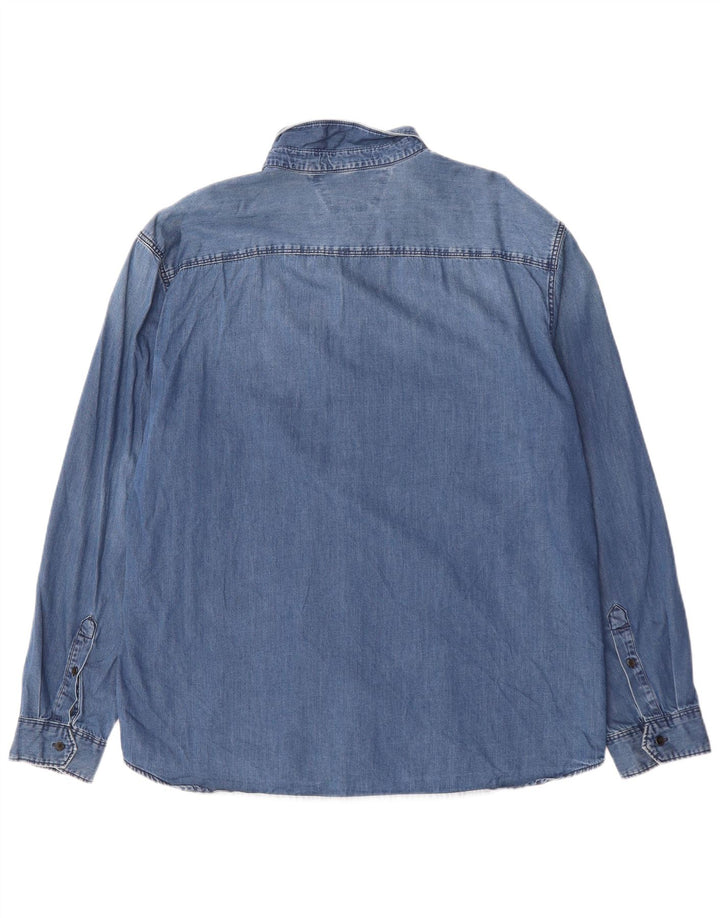 CALVIN KLEIN JEANS Camisa jeans masculina XL algodão azul