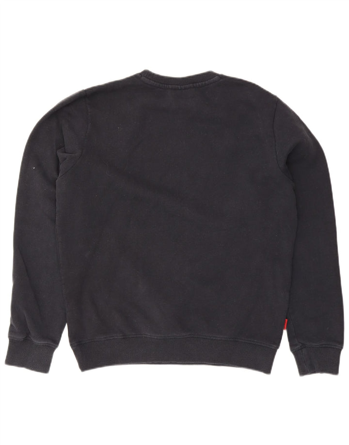 Superdry moletom masculino jumper grande algodão azul marinho