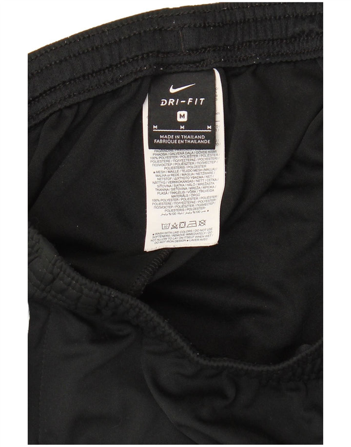 Calça de treino masculina NIKE Dri Fit médio preto colorblock poliéster