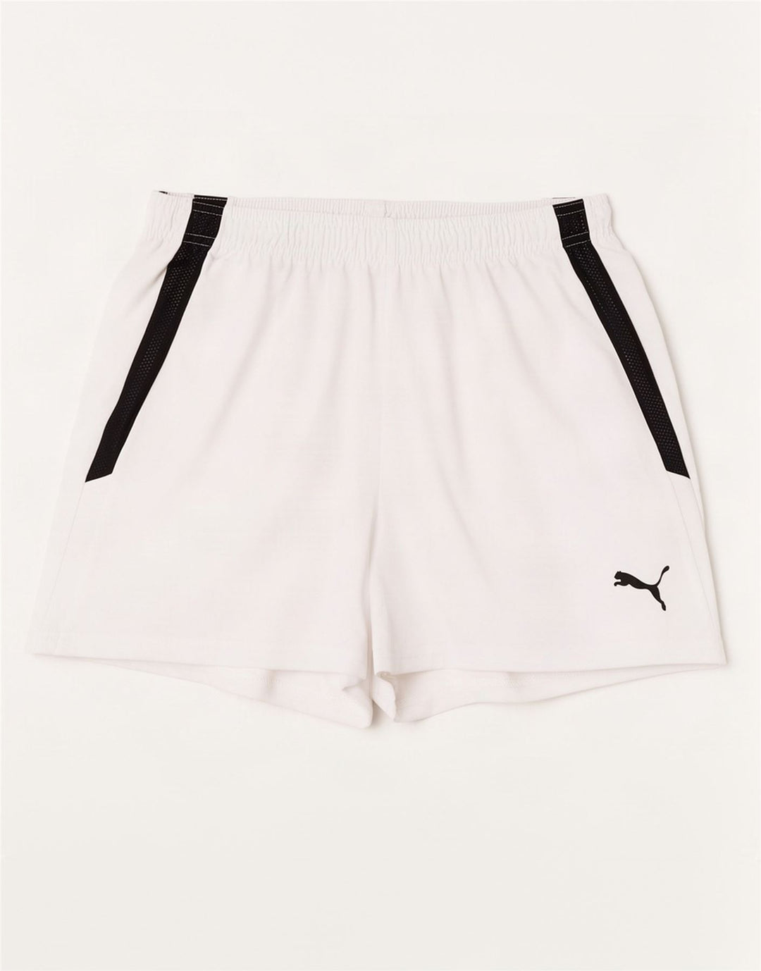 Shorts esportivos masculinos Puma médio branco colorblock poliéster