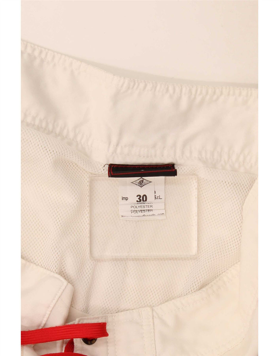 Bear Shorts de natação masculino gráfico médio branco Colourblock Poliéster