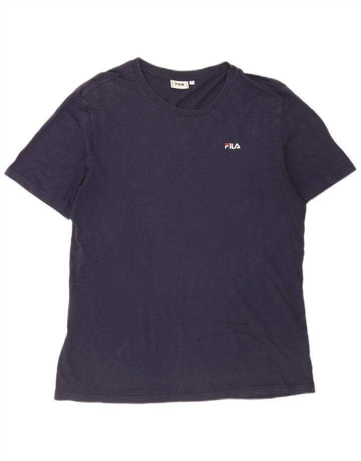 Camiseta masculina Fila Top grande azul marinho