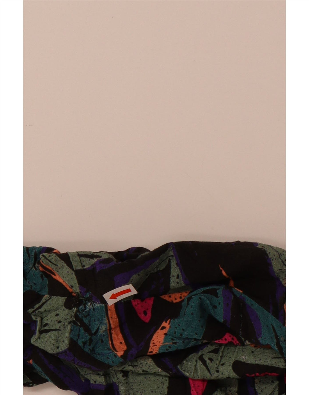 Camisa masculina de manga curta Pull & Bear XL viscose geométrica multicolorida