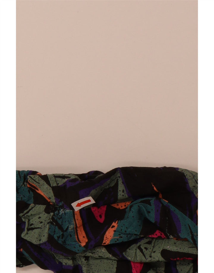 Camisa masculina de manga curta Pull & Bear XL viscose geométrica multicolorida