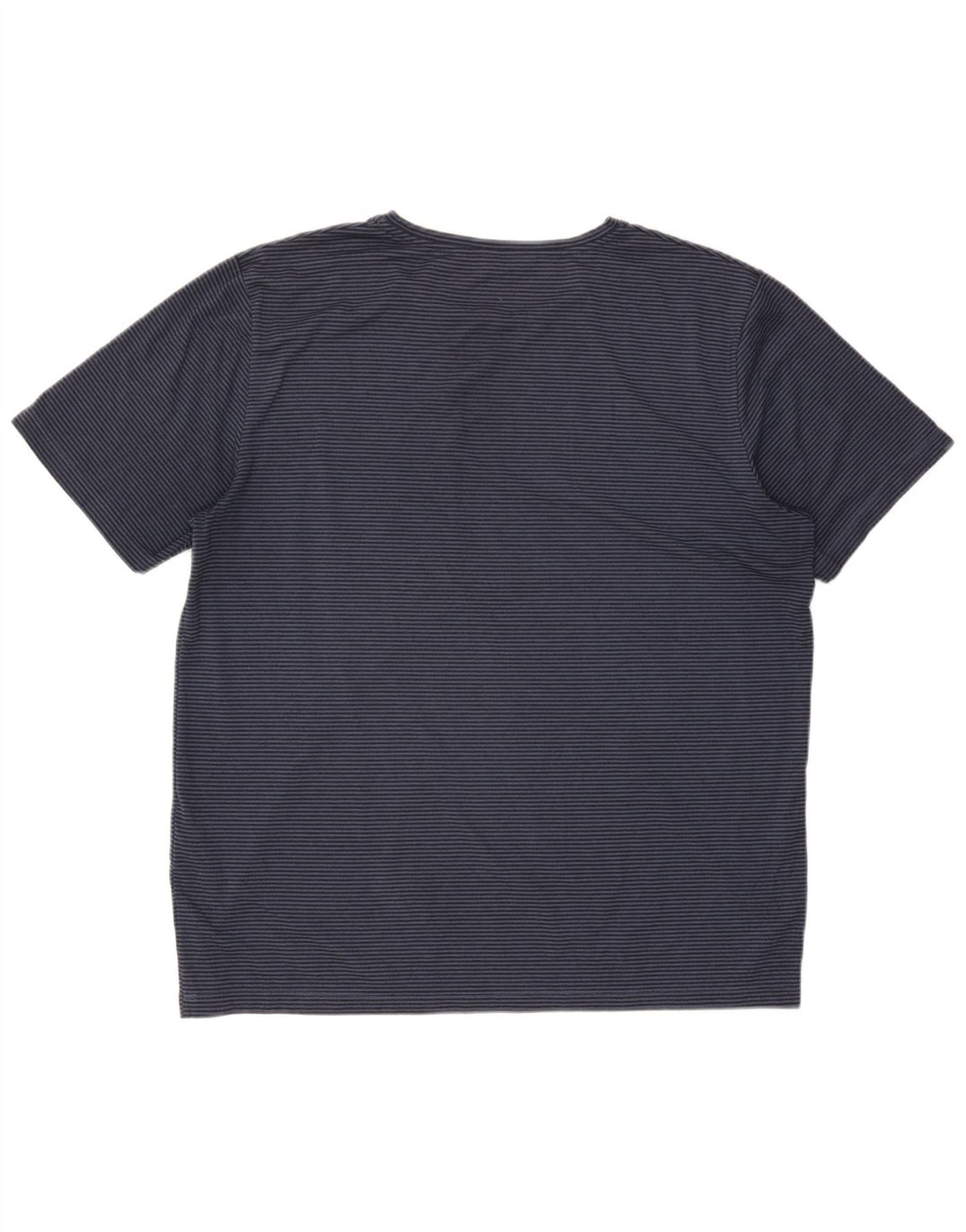 Camiseta masculina Rohan grande poliéster listrado azul marinho