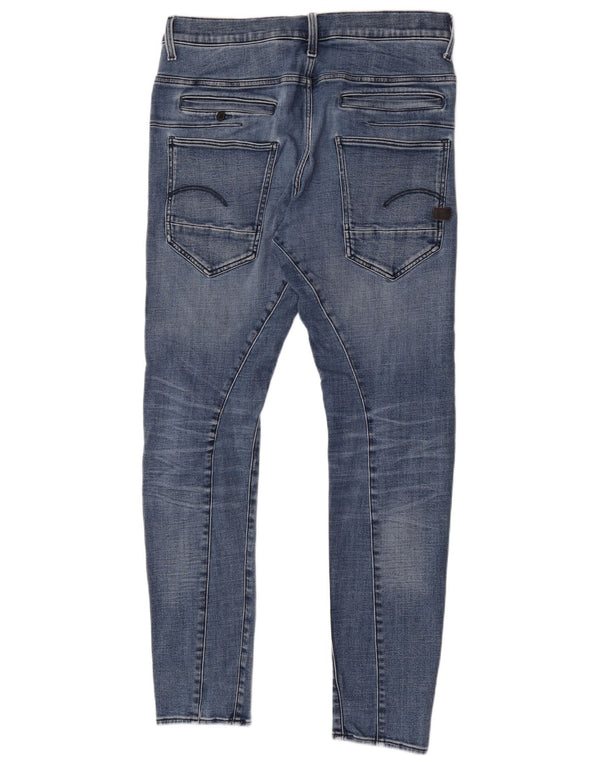 G-Star Mens Distressed Slim Jeans W34 L32 Blue