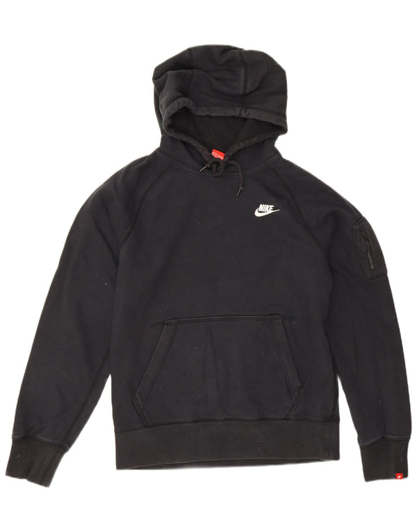 Nike Mens Hoodie Jumper Pequeno Algodão Preto