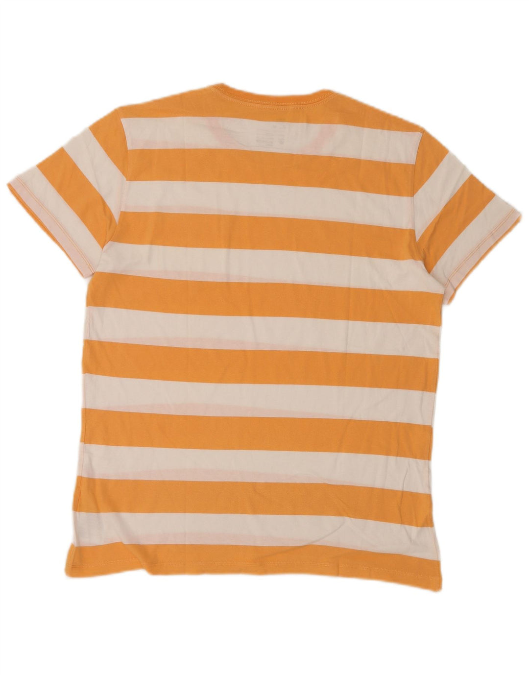 Camiseta masculina GAP Top médio de algodão listrado laranja