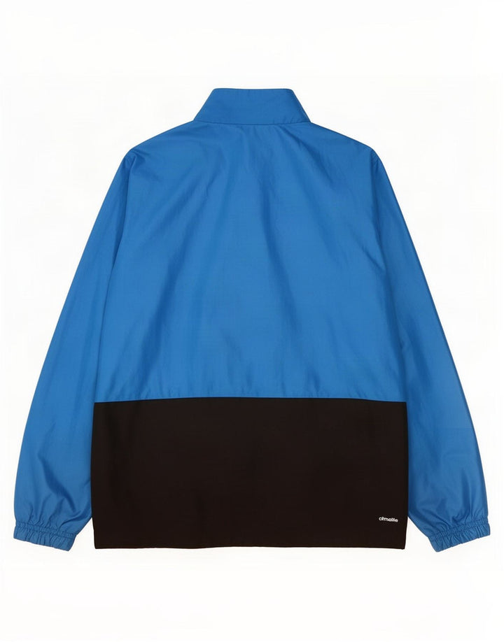 Jaqueta Adidas Meninos Treino Top 9-10 Anos Azul Colorblock Poliéster