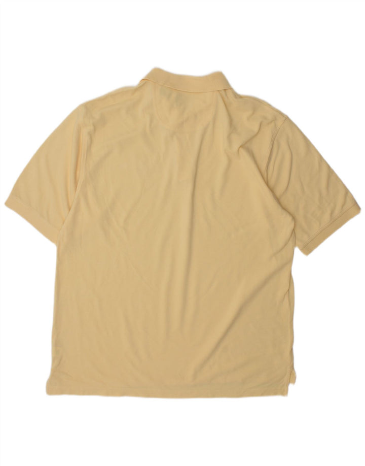 Camisa polo masculina IZOD grande algodão amarelo