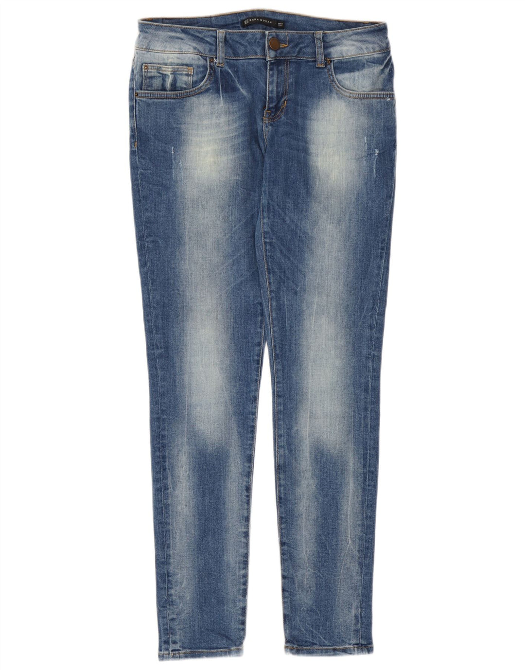 Zara Jeans Skinny Feminino EU 40 Médio W30 L30 Azul