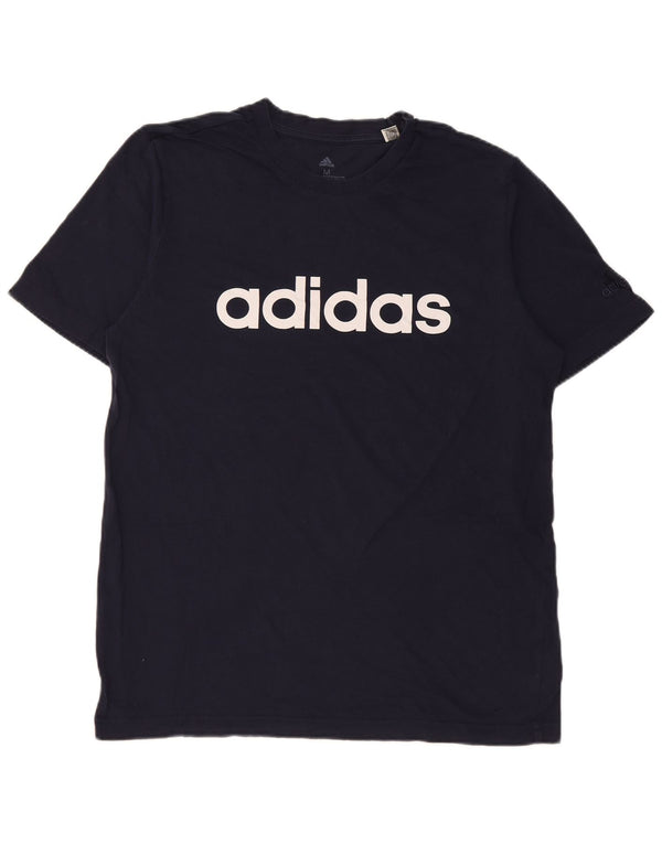 Adidas Camiseta Masculina Graphic Top Médio Algodão Azul Marinho