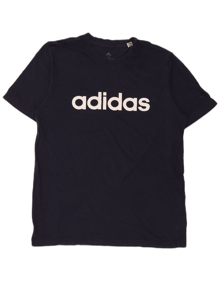 Adidas Camiseta Masculina Graphic Top Médio Algodão Azul Marinho