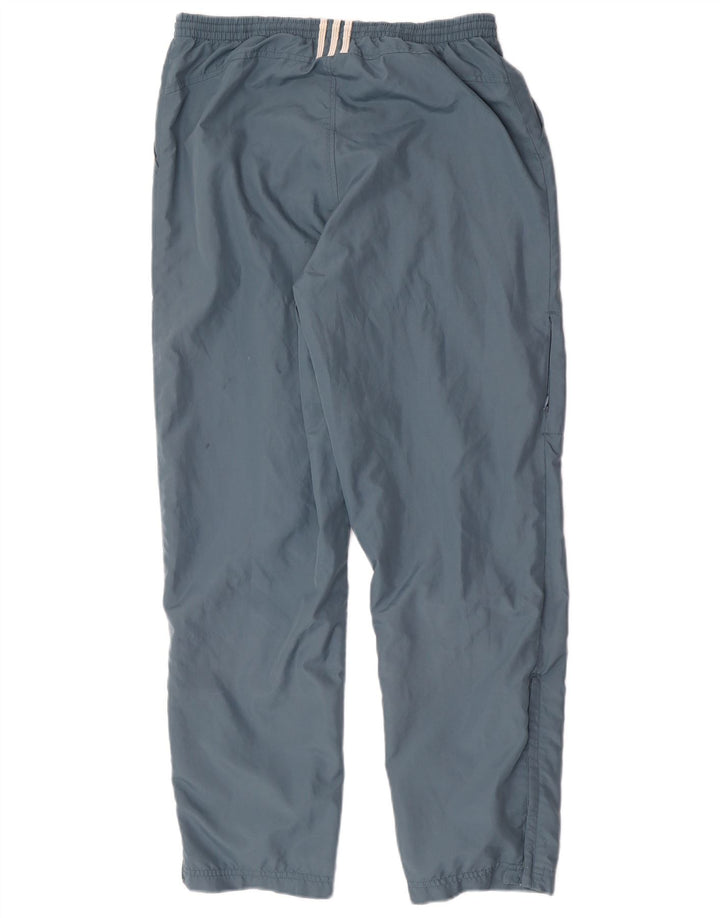 Calça de treino feminina Adidas Joggers UK 12 poliéster azul médio