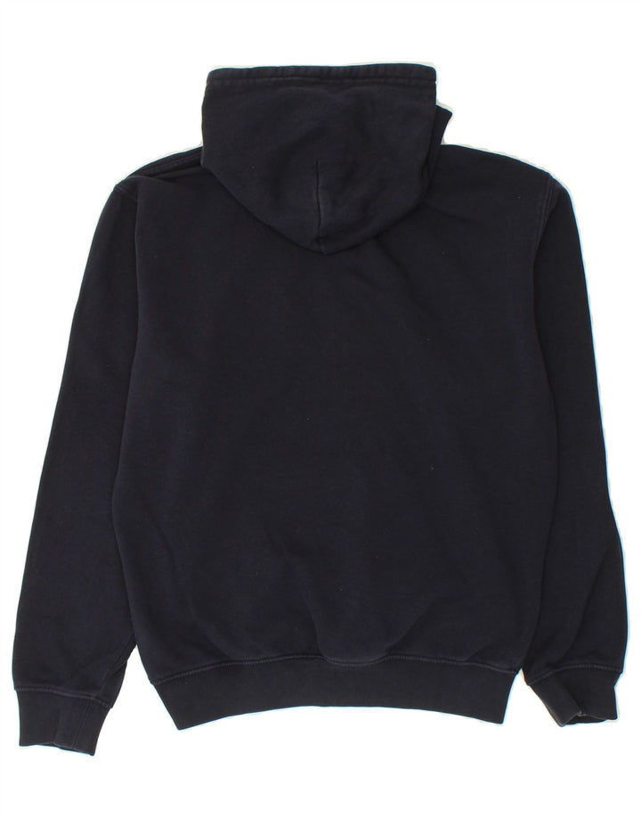 CHAMPION Mens Graphic Hoodie Jumper Small Navy Blue Cotton | Vintage Champion | Thrift | Second-Hand Champion | Used Clothing | Messina Hembry 