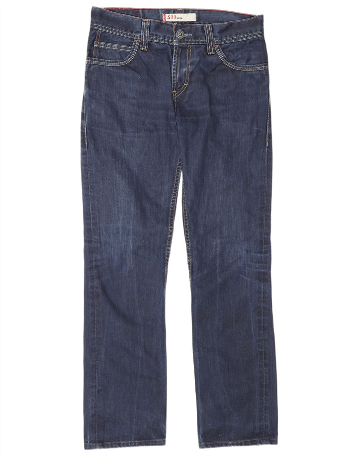 Levi's Masculino 511 Slim Jeans W33 L34 Azul Algodão