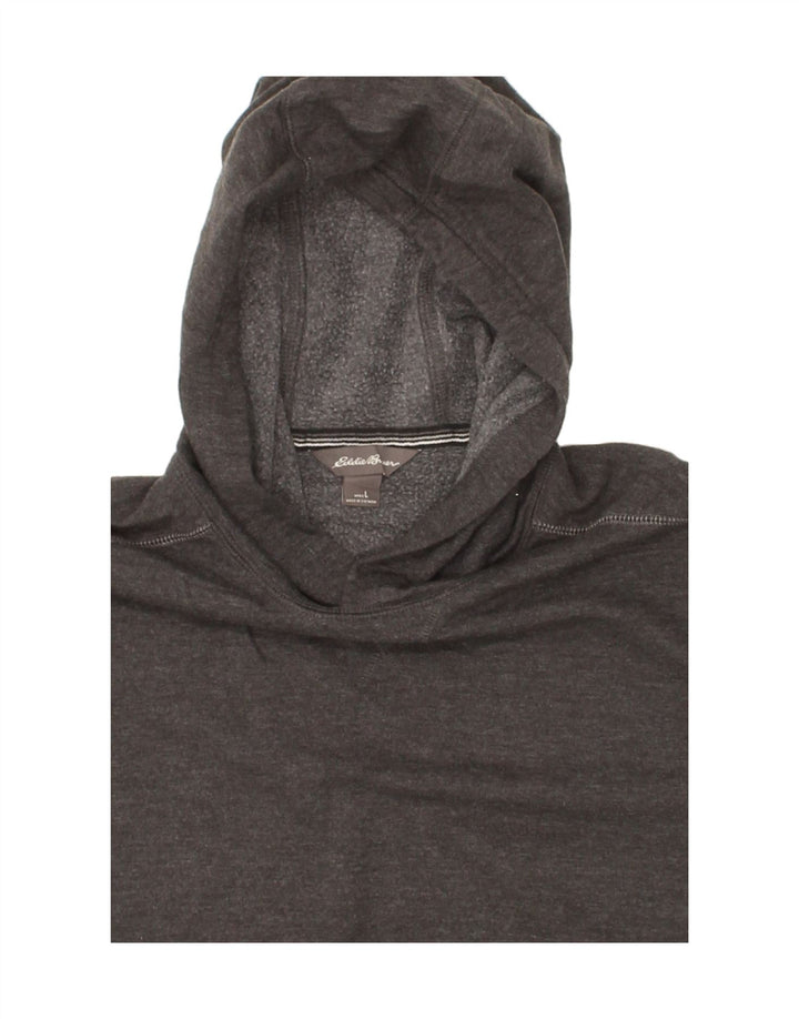 EDDIE BAUER Mens Hoodie Jumper Large Grey Cotton Vintage Eddie Bauer and Second-Hand Eddie Bauer from Messina Hembry 