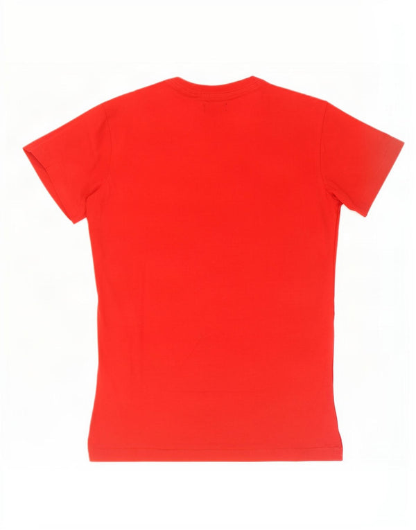 Diesel Camiseta masculina gráfica Top pequeno vermelho