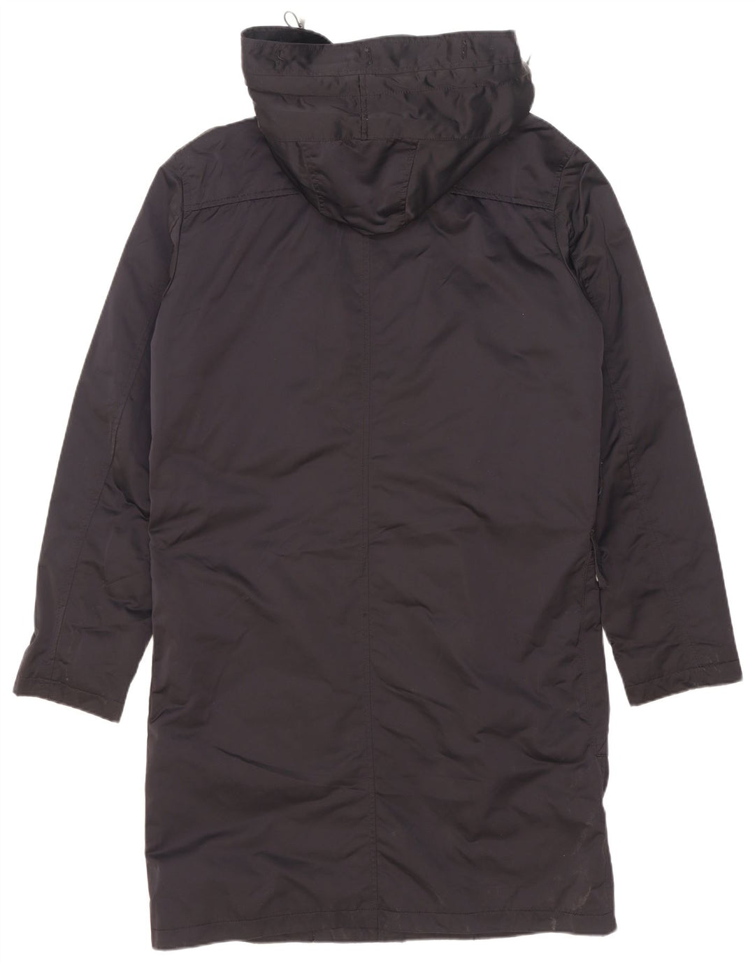 Casaco acolchoado com capuz masculino Zara UK 38 poliéster azul marinho médio