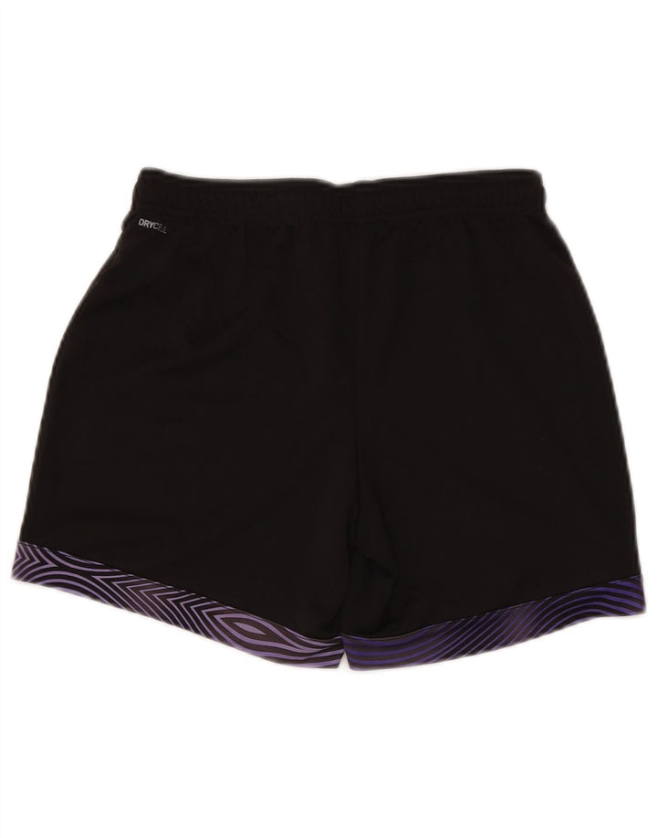 Shorts esportivos femininos PUMA UK 10 poliéster geométrico preto pequeno