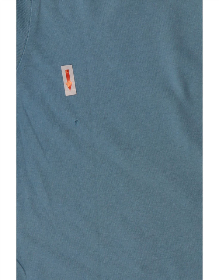Camiseta gráfica masculina Kappa Top médio algodão azul