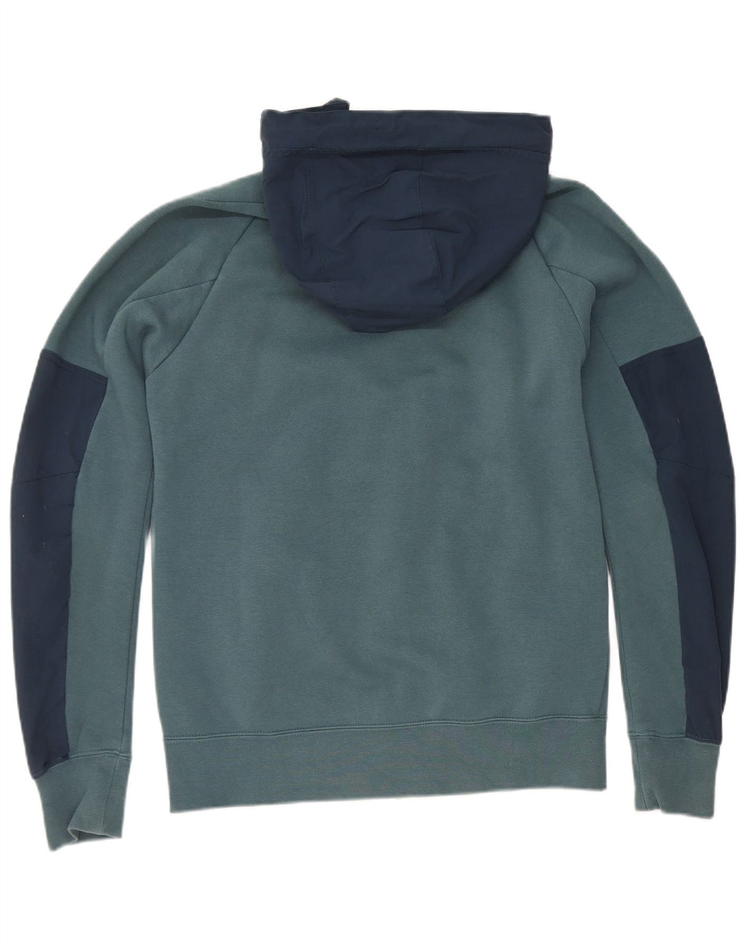Suéter Nike Masculino Zip com Capuz Pequeno Azul Colorblock Poliéster