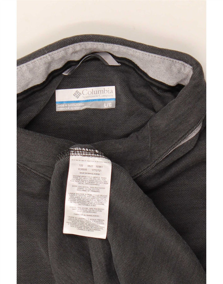 Camisa polo masculina Columbia grande cinza modal
