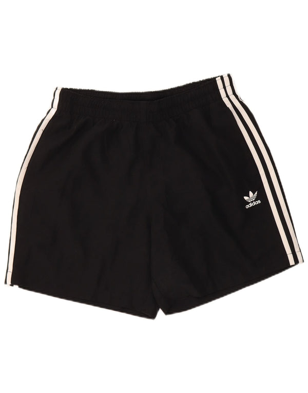 Shorts esportivos masculinos Adidas médio preto poliéster