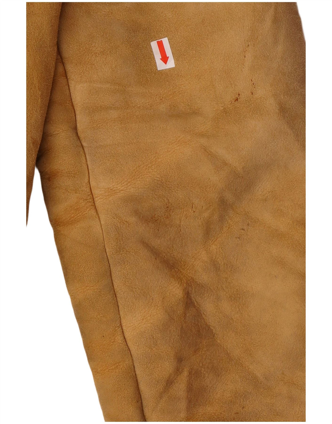 Casaco feminino sherpa shearling vintage Reino Unido 14 grande bege
