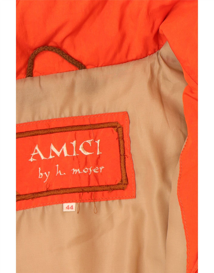 Jaqueta corta-vento masculina H.MOSER UK 44 2XL poliamida laranja