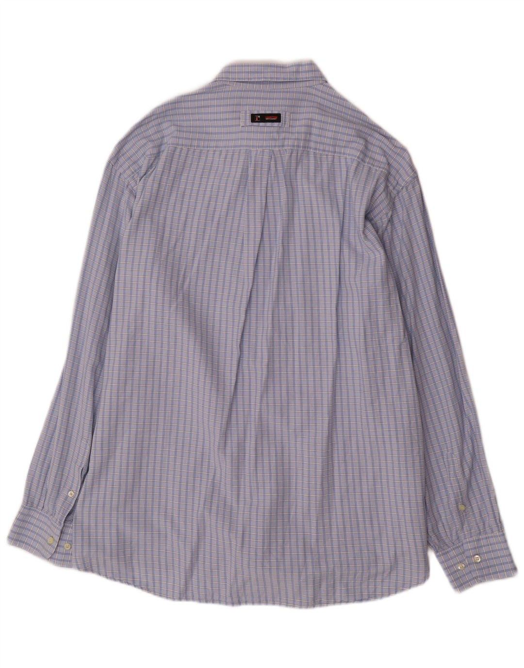 Camisa masculina vintage 2XL algodão xadrez azul