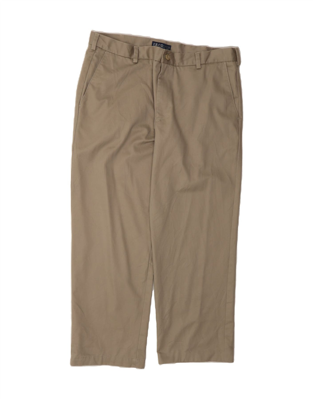 IZOD Mens Straight Chino Trousers W38 L30 Brown Cotton Vintage Izod and Second-Hand Izod from Messina Hembry 