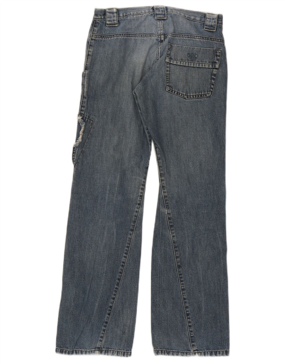 Armani Junior Meninas Jeans Soltos 10-11 Anos W26 L28 Azul Patchwork