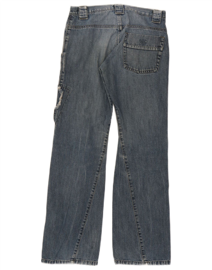 Armani Junior Meninas Jeans Soltos 10-11 Anos W26 L28 Azul Patchwork