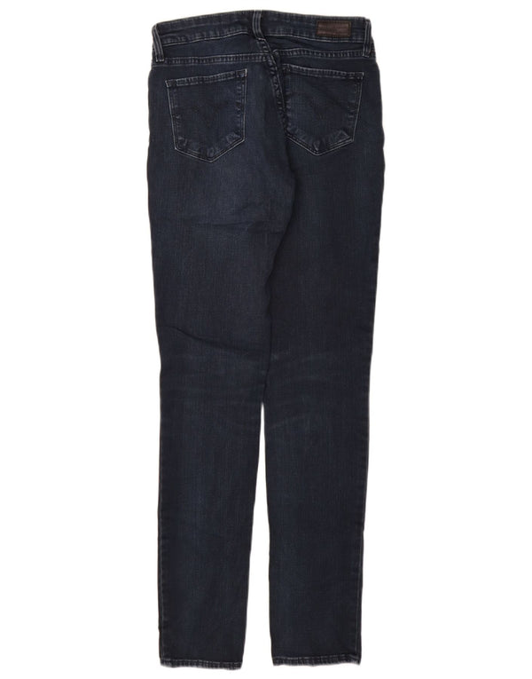 LEVI'S Womens Demi Curve Skinny Jeans W26 L32 Navy Blue Cotton