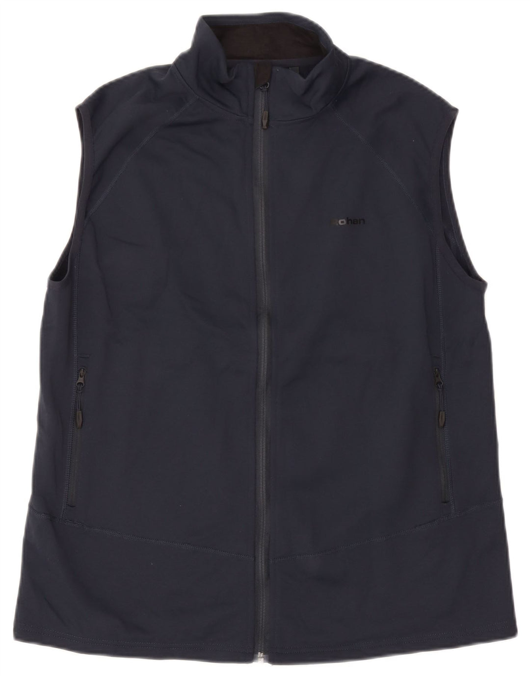 Rohan Mens sem mangas agasalho jaqueta grande poliéster azul marinho