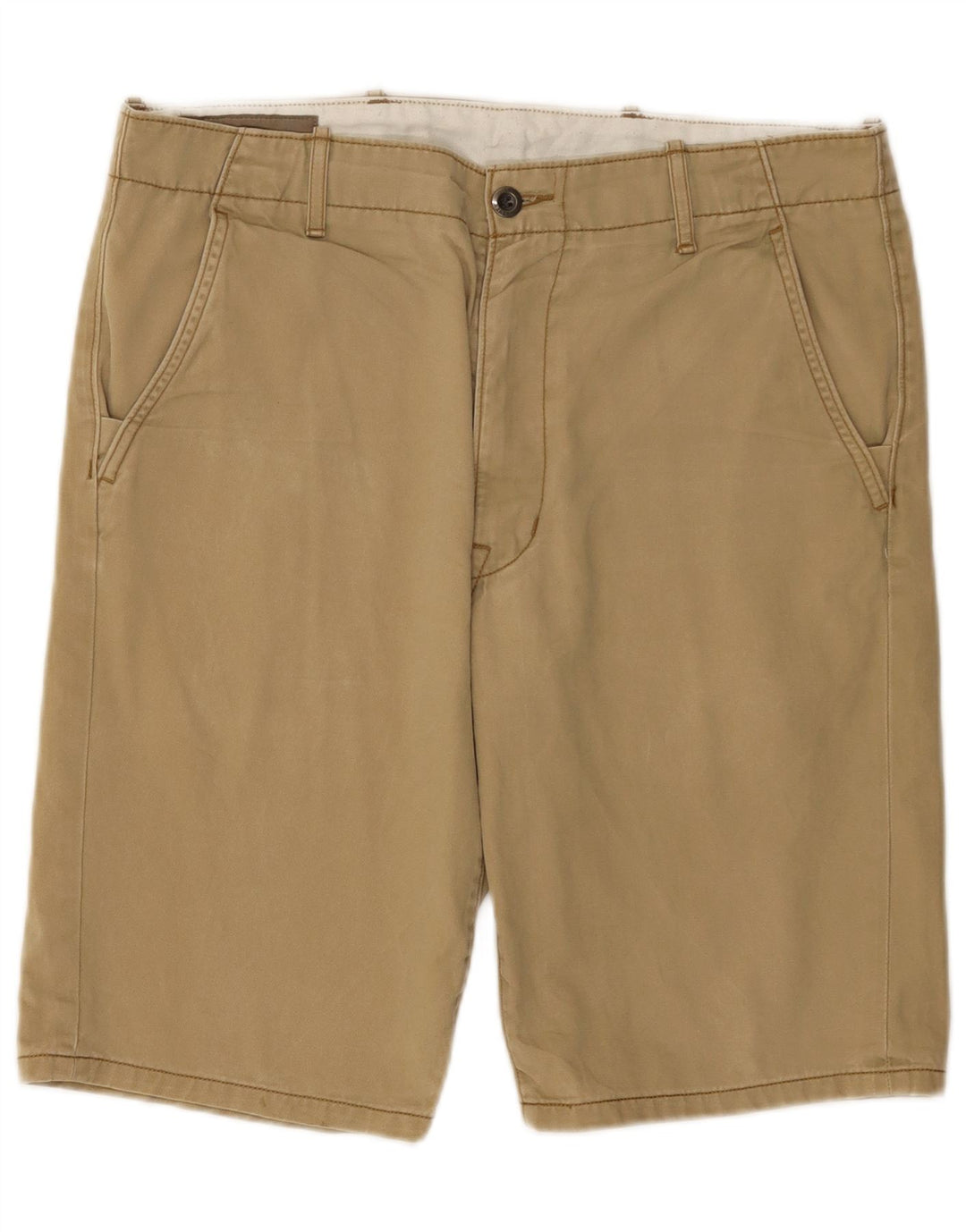 LEVI'S Mens Chino Shorts W33 Algodão Bege Médio