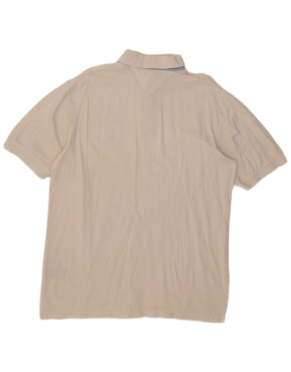 Camisa polo masculina Tommy Hilfiger XL algodão branco