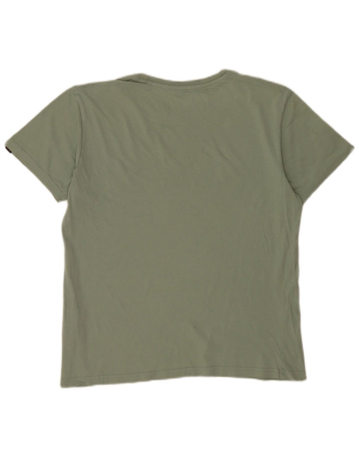 Camiseta masculina Alpha Industries verde médio