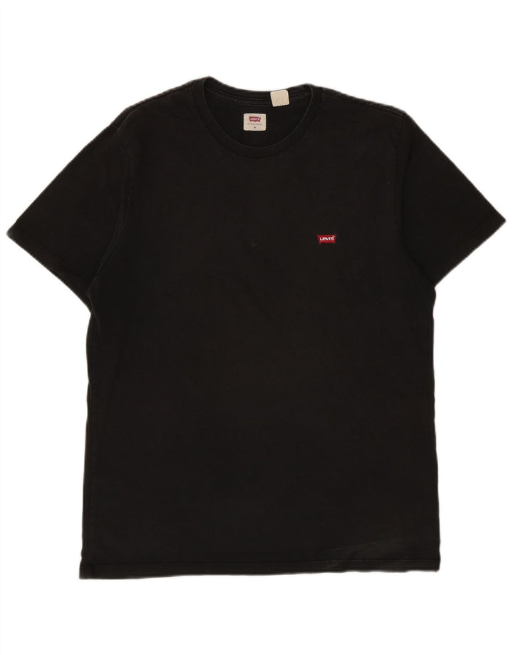 Camiseta masculina LEVI'S Top médio algodão preto