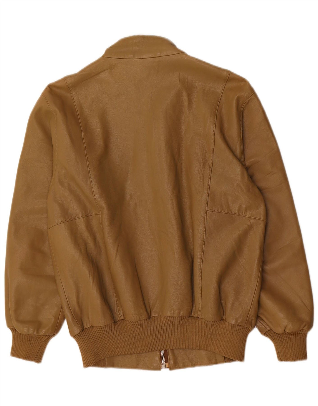 Jaqueta de couro feminina vintage EU 36 couro marrom pequeno