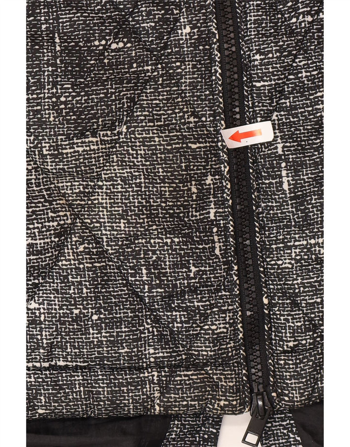 Jaqueta acolchoada feminina Marks & Spencer UK 20 2XL poliéster manchado preto