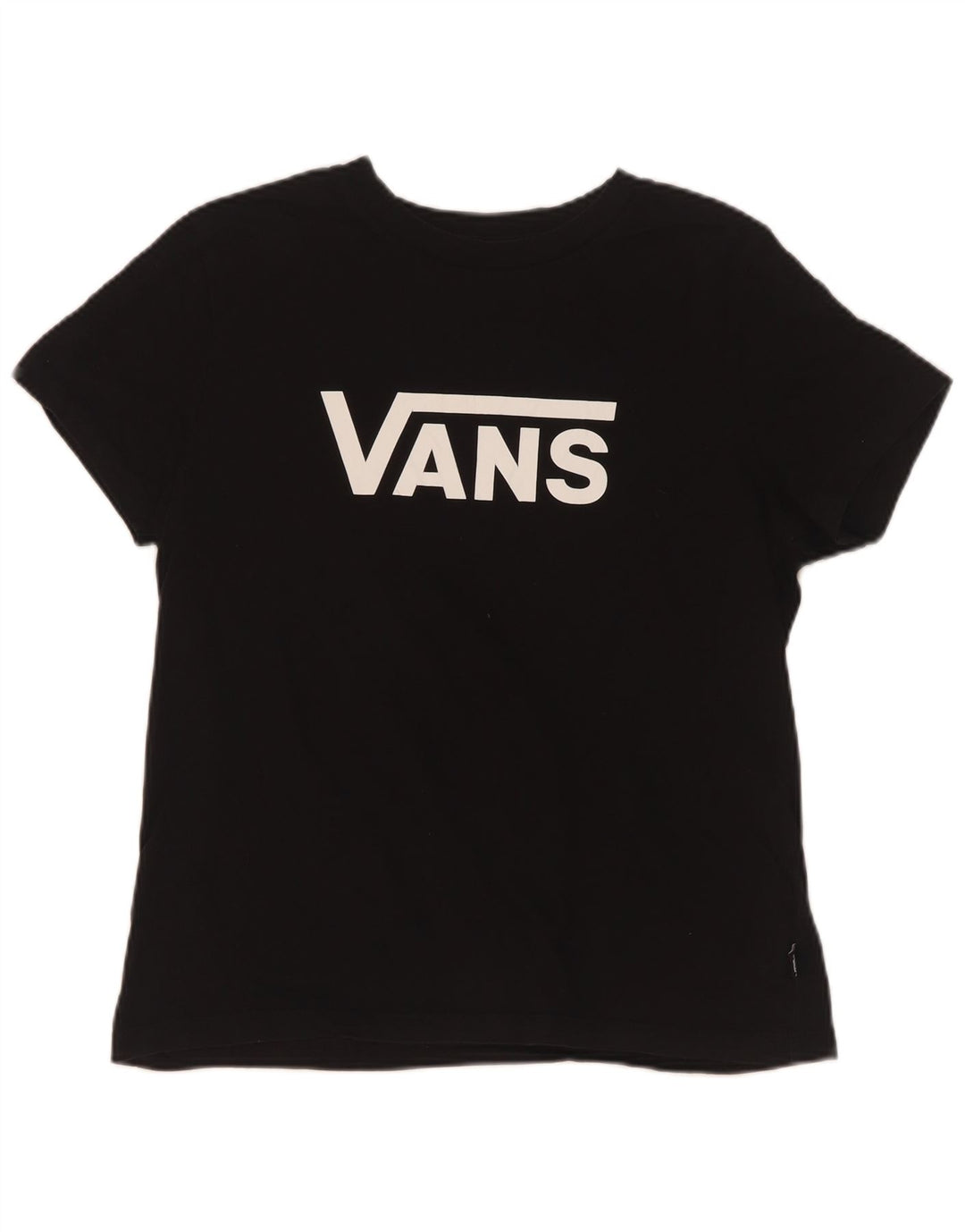 Camiseta feminina Vans com estampa gráfica UK 12 médio algodão preto