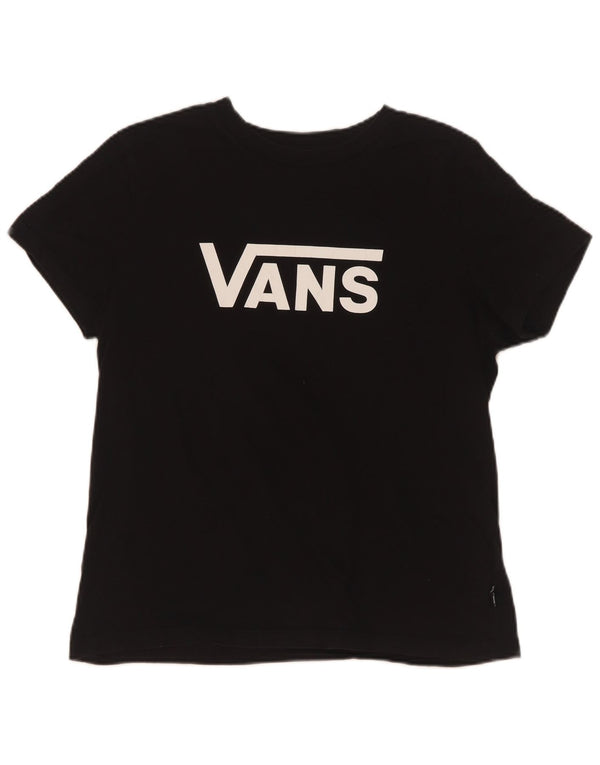 Camiseta feminina Vans com estampa gráfica UK 12 médio algodão preto