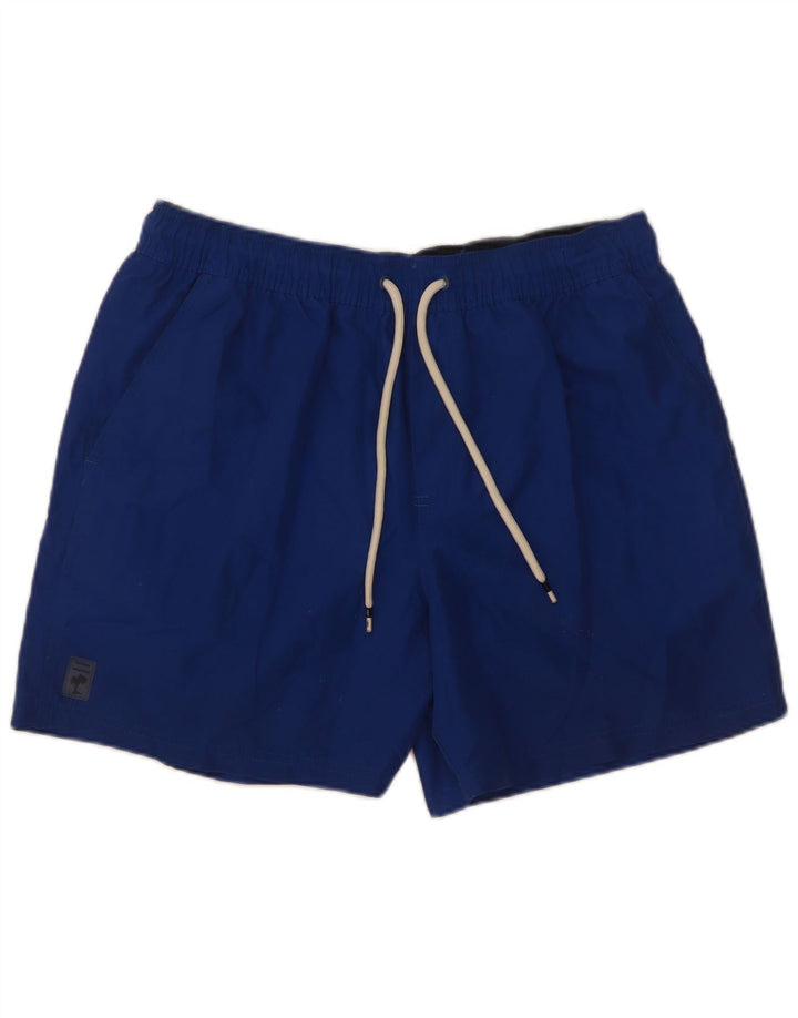 Shorts de natação masculino Marks & Spencer poliéster azul médio