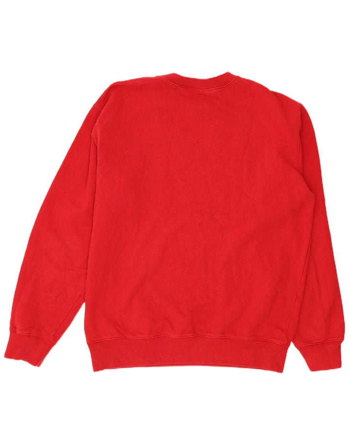 CARHARTT moletom gráfico masculino jumper grande algodão vermelho