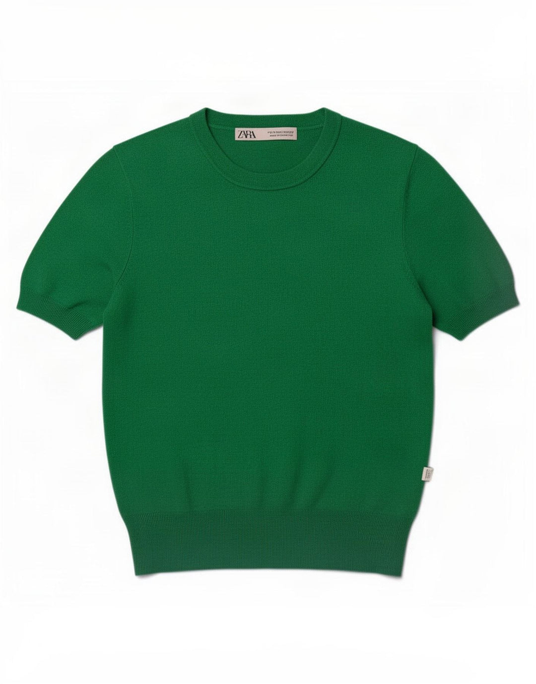 Zara Blusa Feminina Top UK 12 Verde Médio